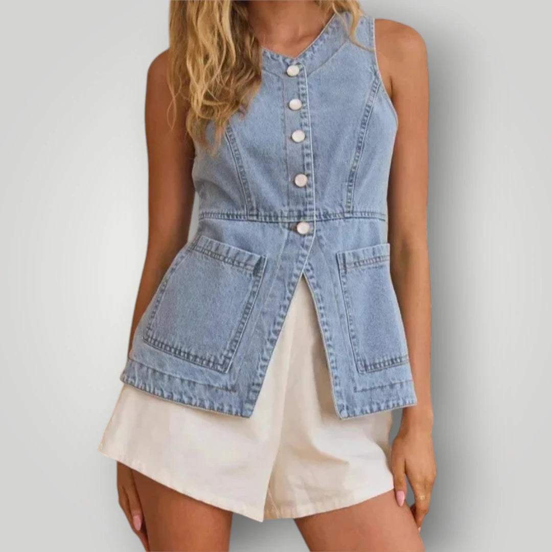Veste en jean légère femme