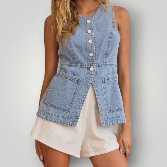 Veste en jean légère femme