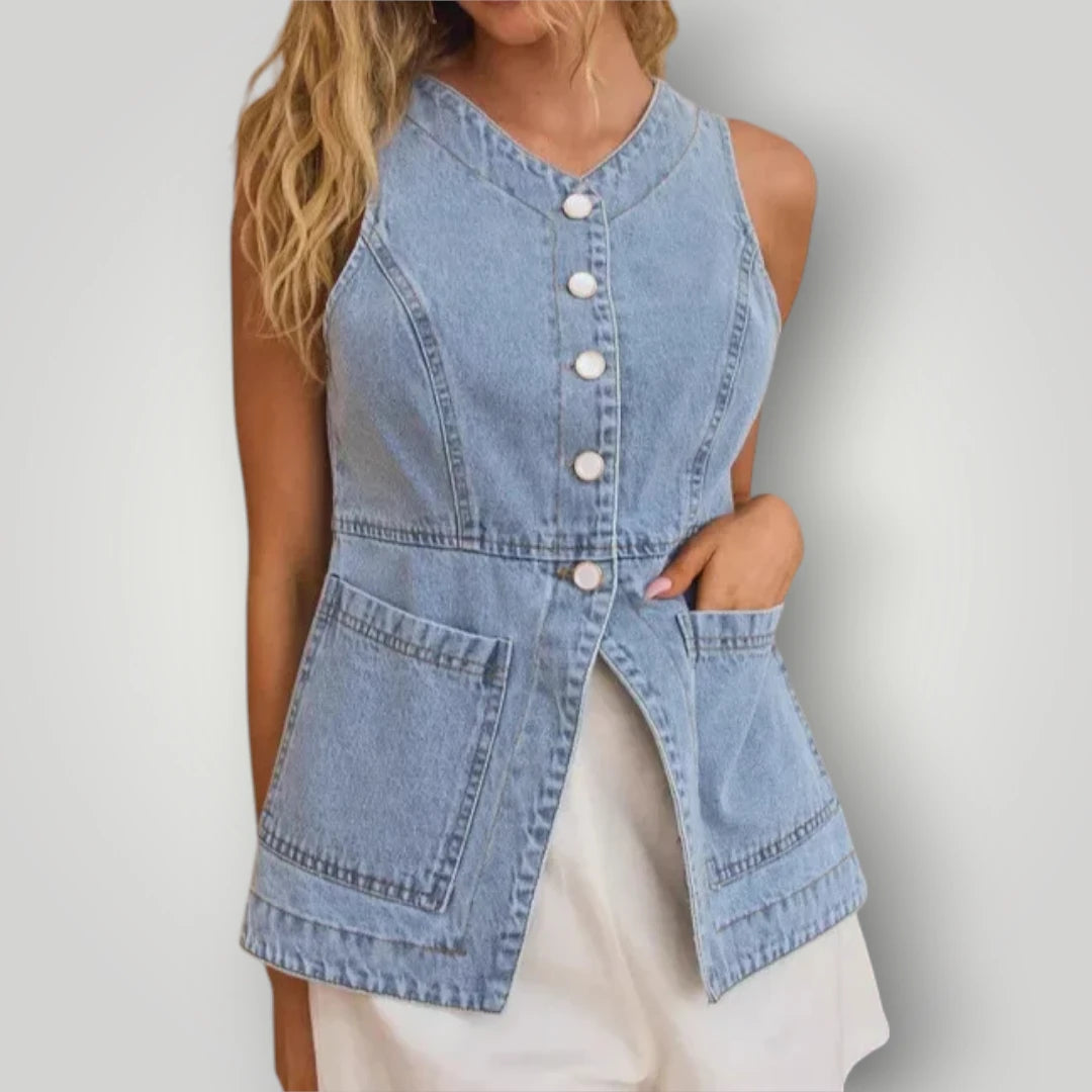 Veste en jean légère femme
