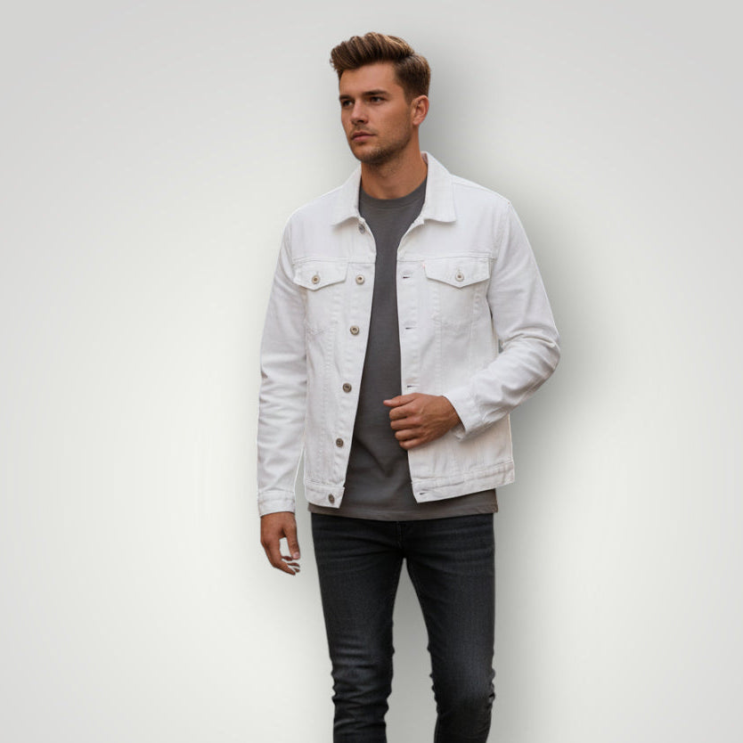 Veste en jean légère homme