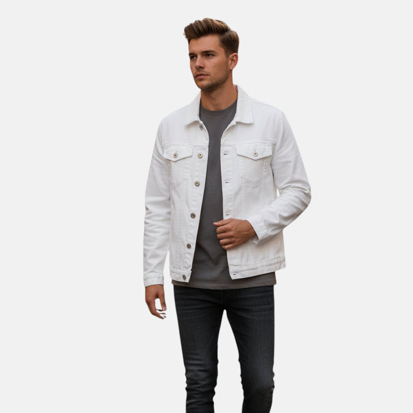 Veste en jean légère homme