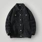 Veste en jean noir oversize homme