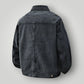 Veste en jean noire loose homme