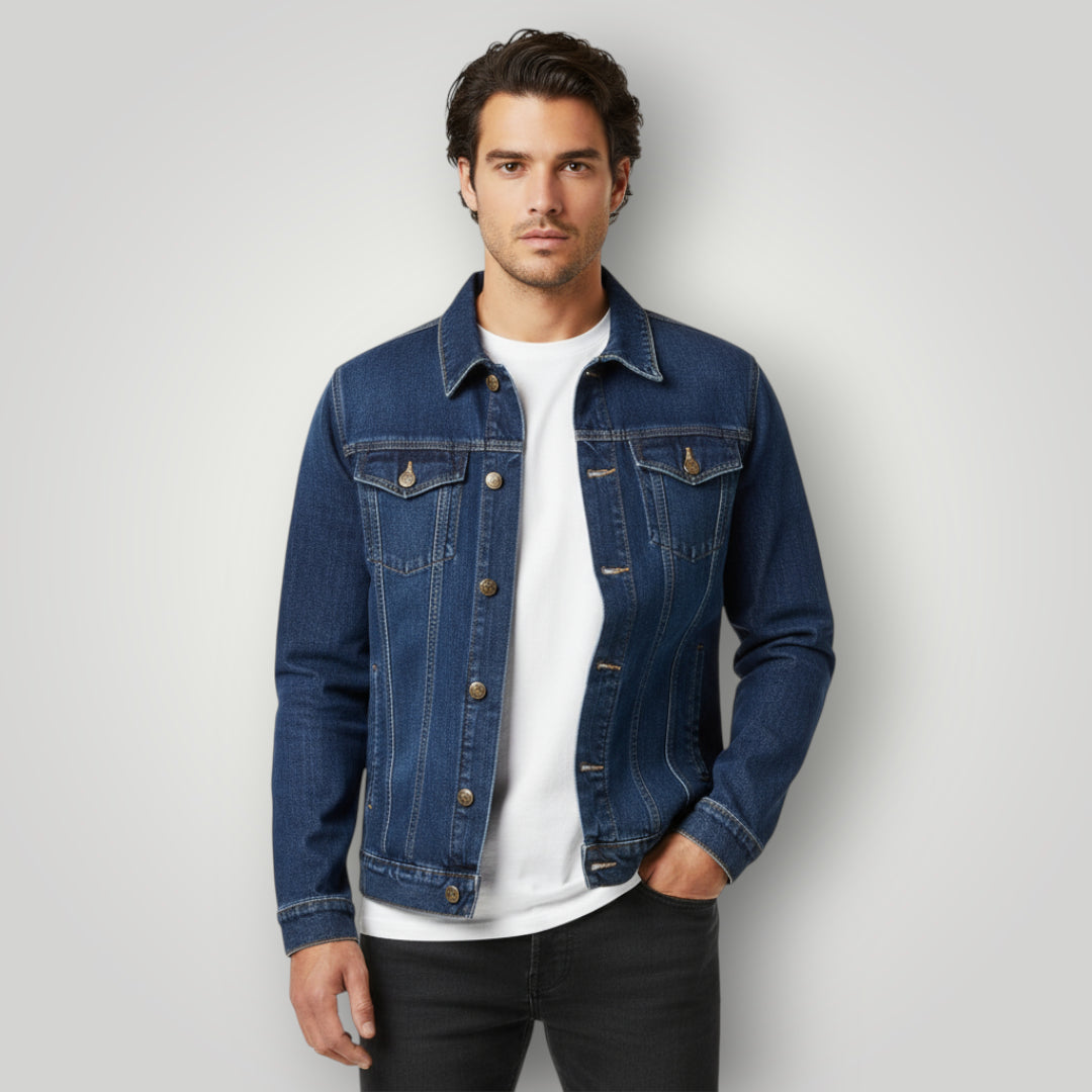 Veste en jean slim homme
