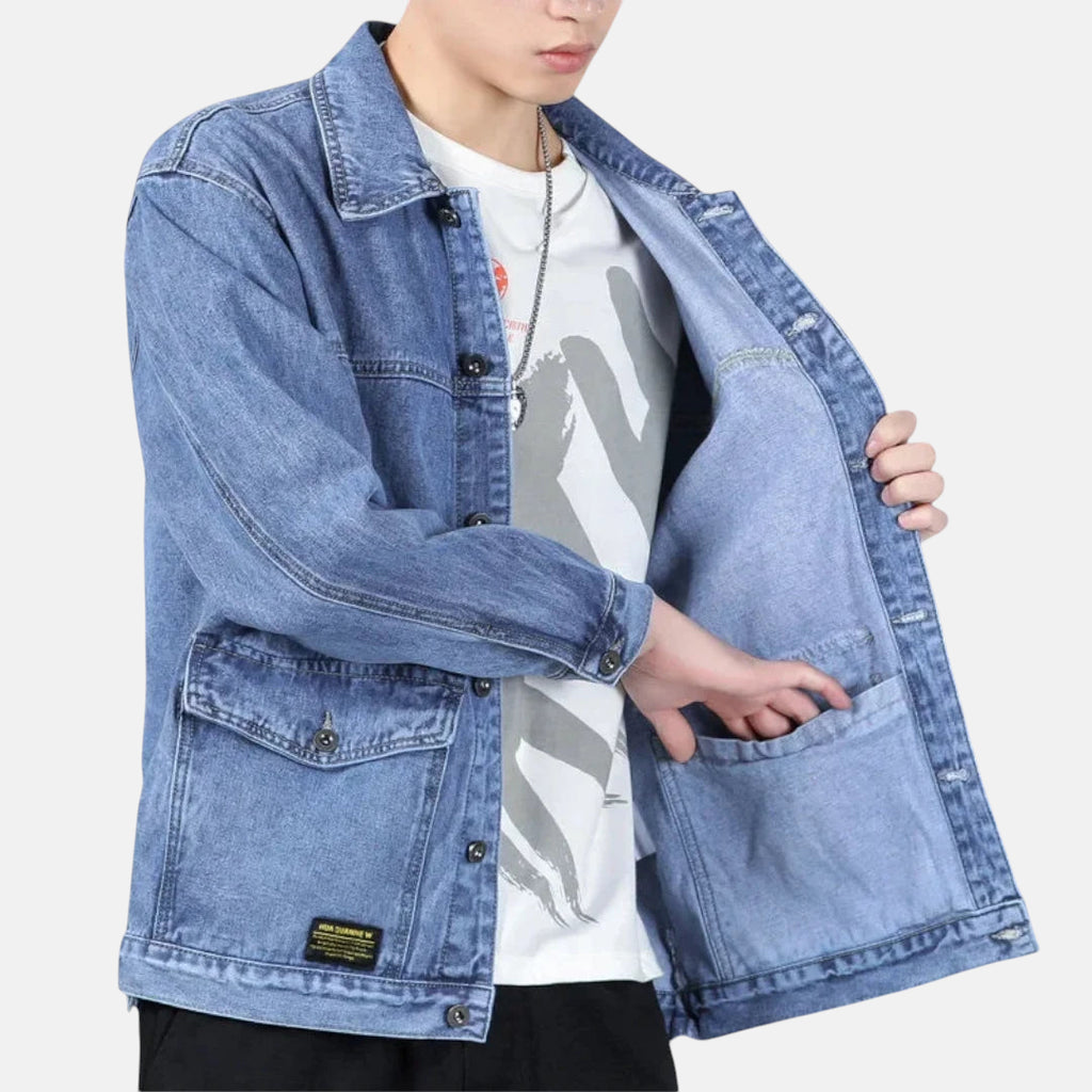 Veste en jean stretch homme