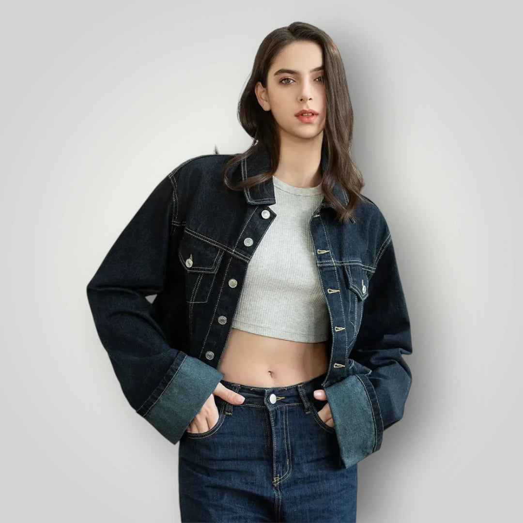 Veste en jean vintage femme