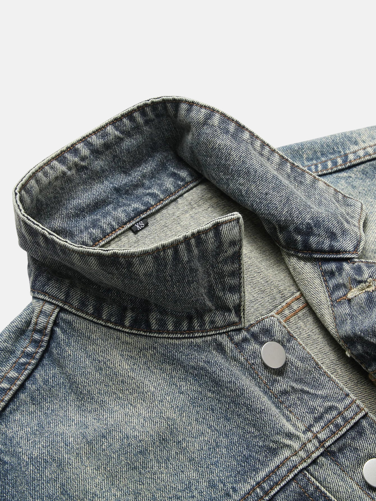 Veste sans manche en jean délavé homme