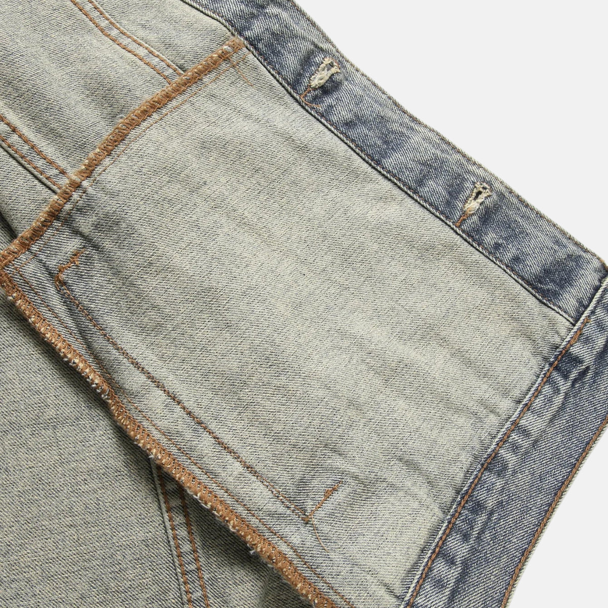 Veste sans manche en jean délavé homme