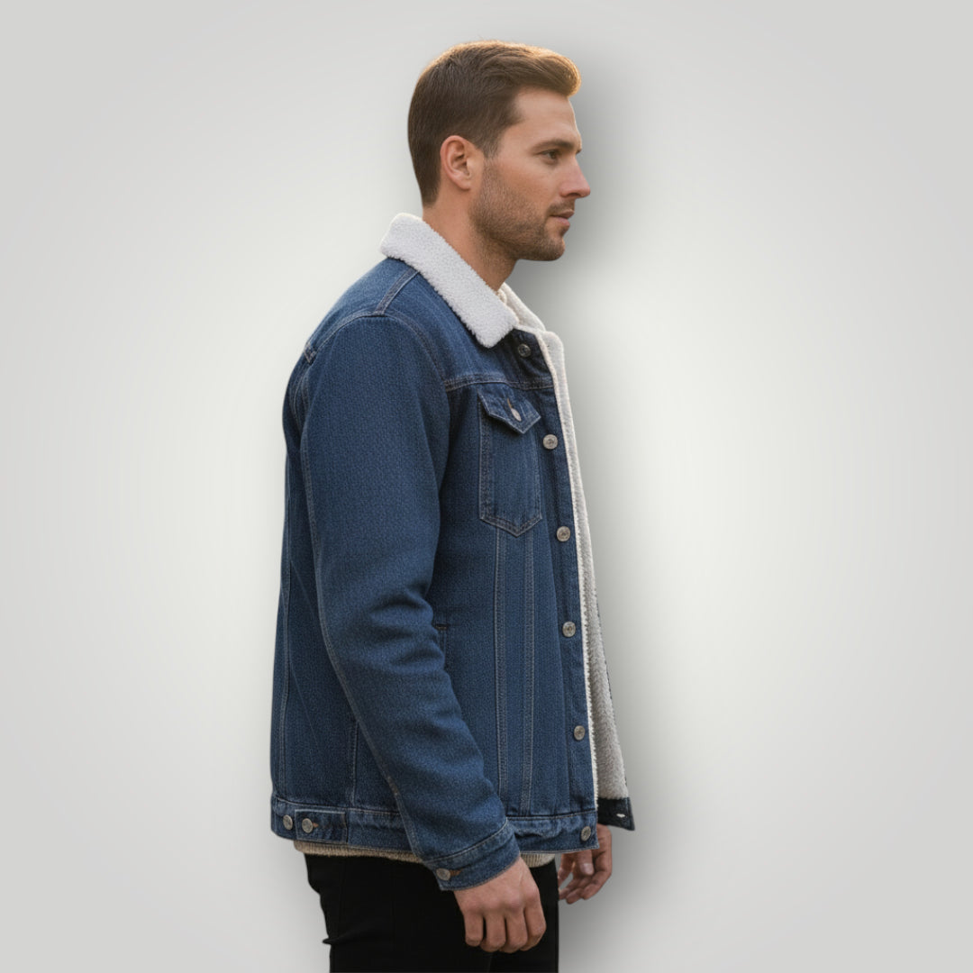 Veste en jean laine homme